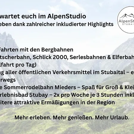 Apartament Alpenstudio - Im Zentrum Von *